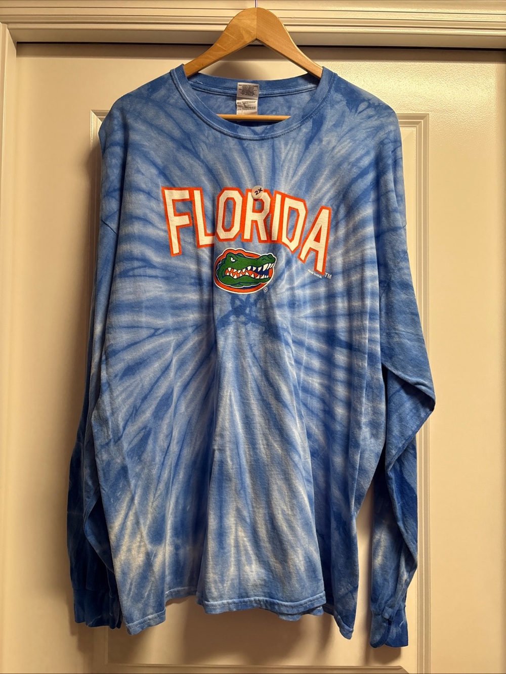 NWT Gildan Blue Tie-Dye Florida Gators Long Sleeve Shirt 2XL